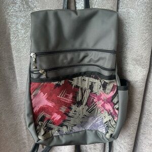 EUC multi-pocket gray backpack